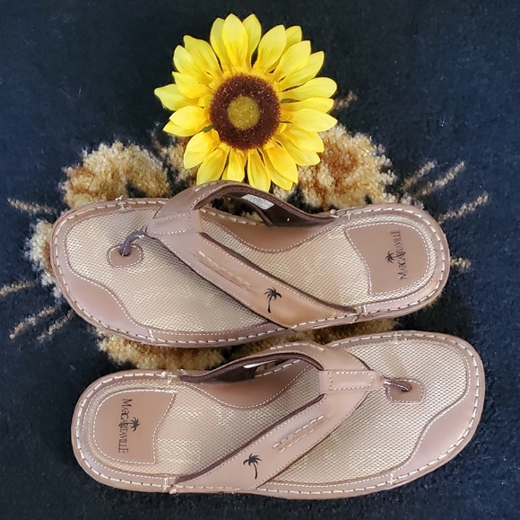 NWOT "Margaritaville" Men's Flip Flops - Picture 2 of 6